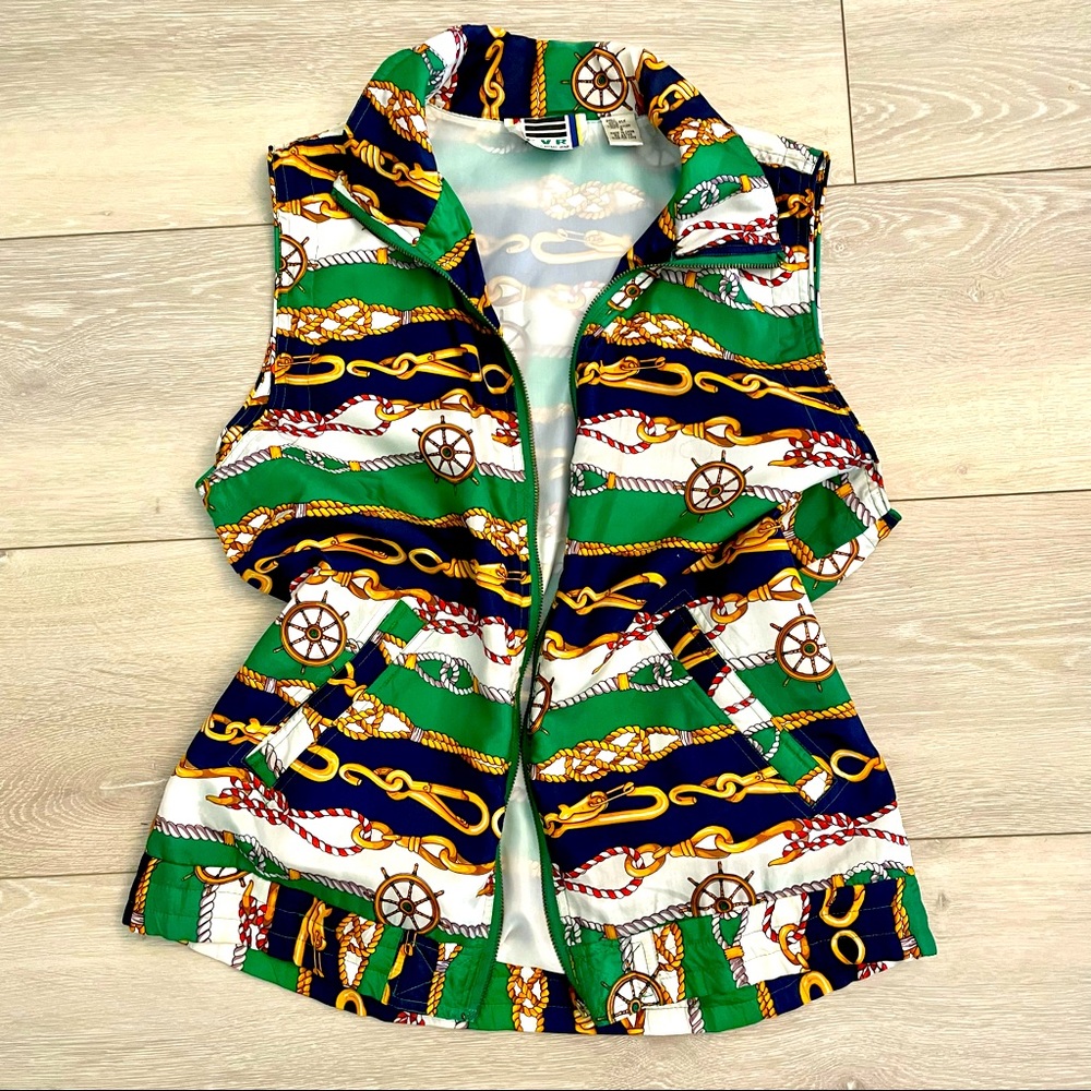 100% silk EVR Div Rousso Apparel Group 90s vest Y2K